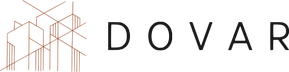 Logo de DOVAR: isotipo lineal junto al nombre de la marca